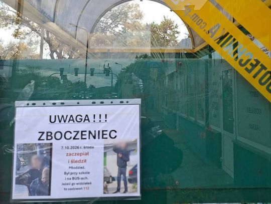 Chełm. Pijany mężczyzna zaczepiał i śledził nastolatkę. Na przystankach rozwieszono ostrzeżenie!