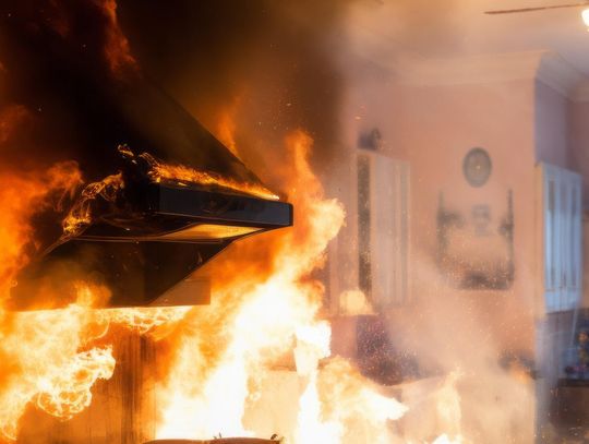 Płonęły dwa domy! Strażacy walczyli z ogniem w gminie Kamień