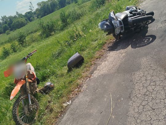 Pow. krasnostawski. Dwaj motocykliści zderzyli się w Olchowcu