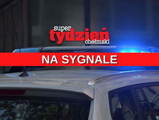 grafika z radiowozem i napisem na sygnale