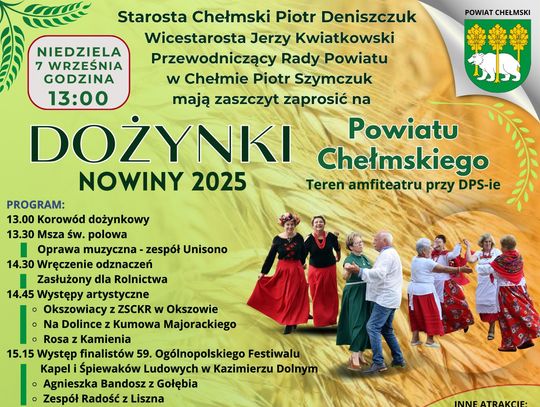 Powiat chełmski. Przygotowania do dożynek czas zacząć. Czekają konkursy i atrakcyjne nagrody!
