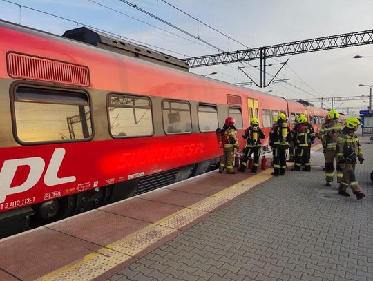 Pożar pociągu z Hrubieszowa do Krakowa. Ewakuowano 250 pasażerów