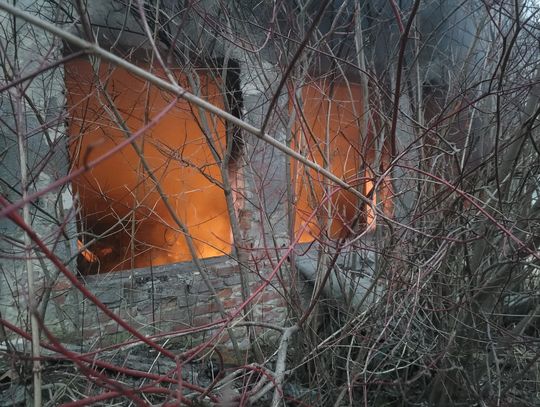 Pożar pustostanu w Rejowcu Fabrycznym