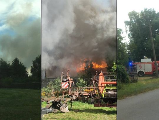 Pożar w Srebrzyszczu! Straty sięgają pół miliona złotych [ZDJĘCIA + FILM]