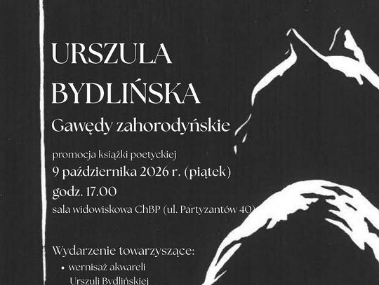 9 października w Chełmskiej Bibliotece Publicznej odbędzie się promocja książki Urszuli Bydlińskiej oraz wernisaż jej akwareli.