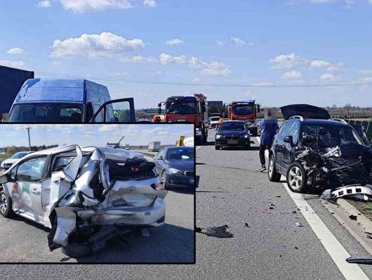 Przegapiła zjazd i zaczęła cofać na ekspresówce. Doszło do wypadku [ZDJĘCIA]