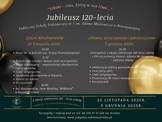 Publiczna Szkoła Podstawowa nr 1 w Krasnymstawie świętuje rocznicę swojego istnienia