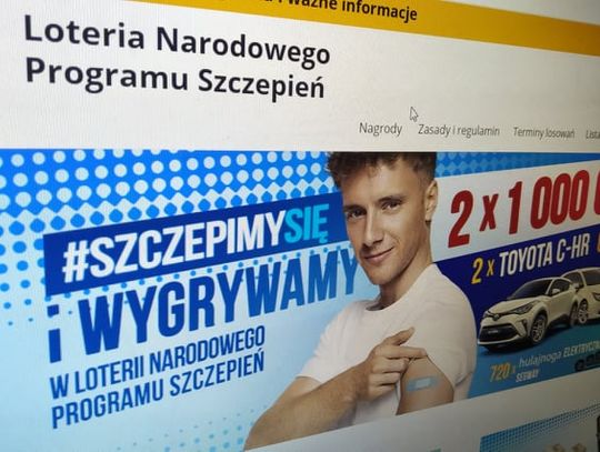 Region: Oszuści wykorzystują loterię szczepionkową do wyłudzenia pieniędzy