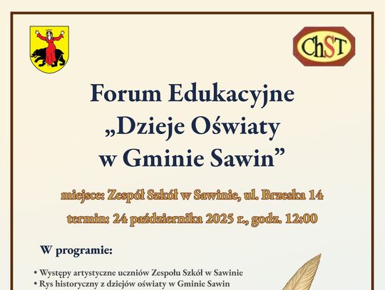 Sawin. Forum Edukacyjne „Dzieje Oświaty w Gminie Sawin”