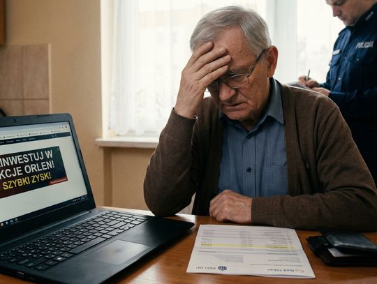 Senior z Chełma oszukany na „akcje Orlenu”. Stracił 72 tysiące złotych
