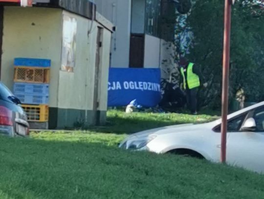 Śmierć przy bloku na Połanieckiej