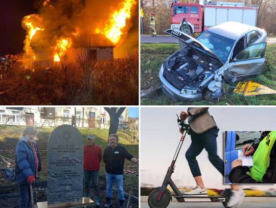 SuperFlesz (04-11-22): Zatrzymano podejrzewanych o podpalenia, czołówka w gminie Sawin, mandat i potrącenie na hulajnodzie, badanie techniczne samochodu po nowemu