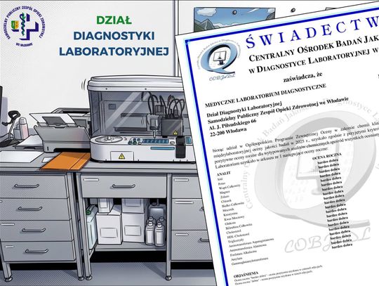 Szpital we Włodawie podpisał umowę na badania laboratoryjne