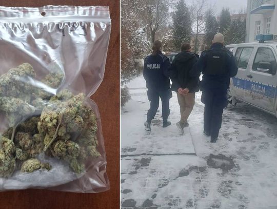 Pirat drogowy zatrzymany z narkotykami.