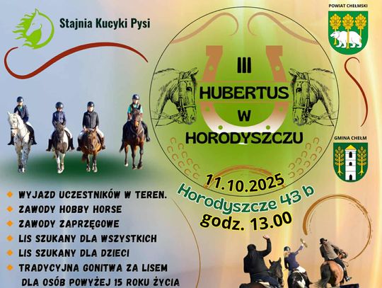 Tradycyjna gonitwa za lisem i zawody konne w gminie Chełm