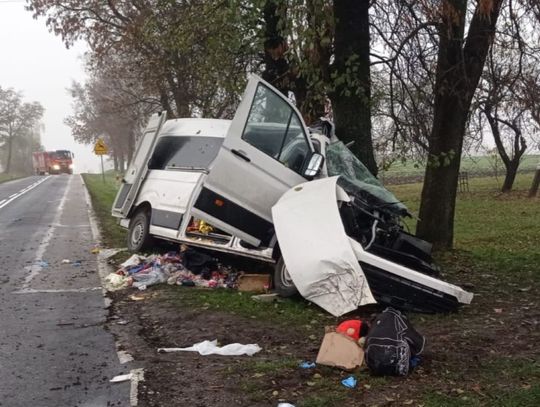 Tragiczny wypadek na drodze wojewódzkiej. Nie żyją 2 kobiety i 6-letnie dziecko [ZDJĘCIA]