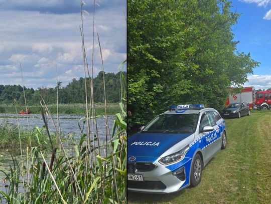 Trwają poszukiwania mężczyzny, który zaginął na jeziorze Łukie w gminie Urszulin
