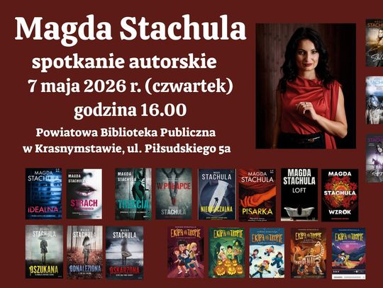 Tytuł: Magda Stachula spotka się z czytelnikami w Krasnymstawie