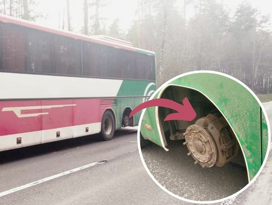 Ukrainiec kierował autobusem bez... koła. Jak tłumaczył się policji?