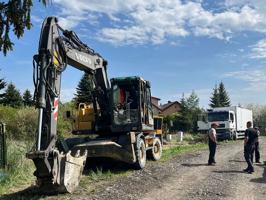 Ulica Krańcowa w Chełmie z nowym wodociągiem