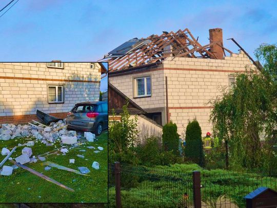 Upadek drona w gminie Wyryki? Uszkodzony dach domu, odwołane zajęcia w szkołach