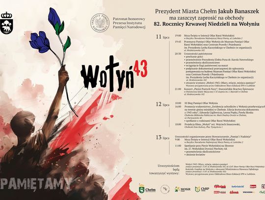 Uroczyste obchody 82. rocznicy Krwawej Niedzieli w Chełmie. Przyjeżdża Karol Nawrocki