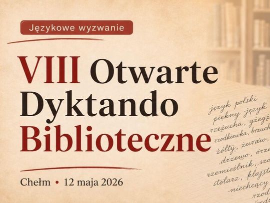 Chełm. VIII Otwarte Dyktando Biblioteczne „Spisz się!” już 12 maja