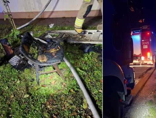 W domu w Ochoży wybuchł pożar. Poparzony mężczyzna trafił do szpitala