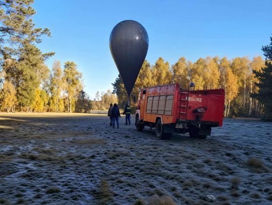 Wylądował balon z ładunkiem zza wschodniej granicy