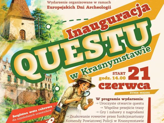 W Krasnymstawie odbędzie się inauguracja nowego questu miejskiego.
