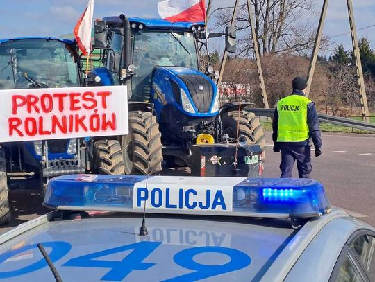 W powiecie włodawskim rolnicy protestują w 6 miejscach