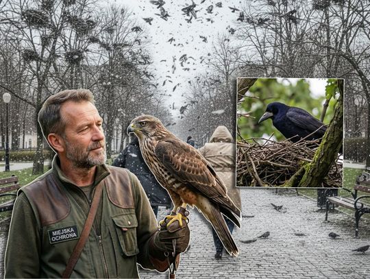 sokolnik i gniazdo gawrona