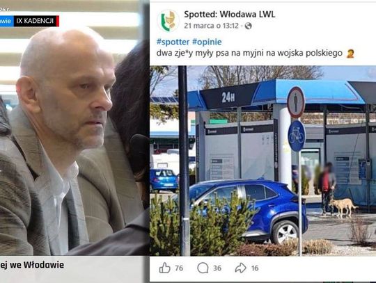 Włodawa. Kąpali psa myjką ciśnieniową? Radny apeluje o reagowanie na krzywdę zwierząt kard z sesji oraz z myjni samochodowej we włodawie