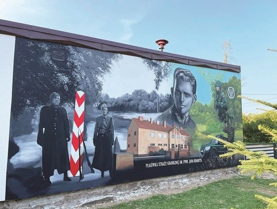 Włodawa: Mural strażnicy robi wrażenie