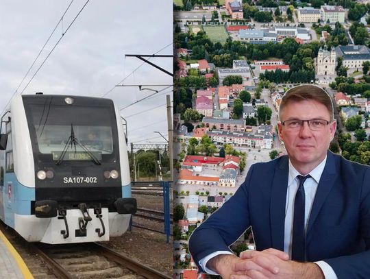 Włodawa: Pociągiem do centrum miasta. Historyczna szansa czy inwestycja na wyrost? burmistrz włodawy wiesław muszyński i szynobus do włodawy