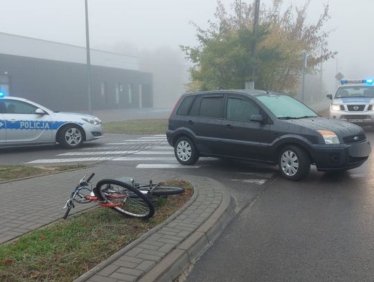 Włodawa. Potrącenie rowerzysty przez młodego kierowcę