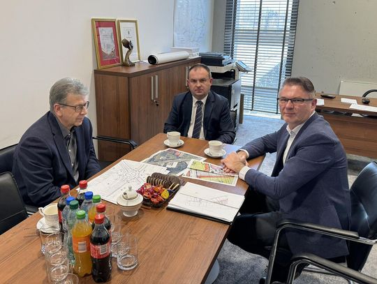 Burmistrz włodawy na spotkaniu w Zarządzie Dróg Wojewódzkich w Lublinie