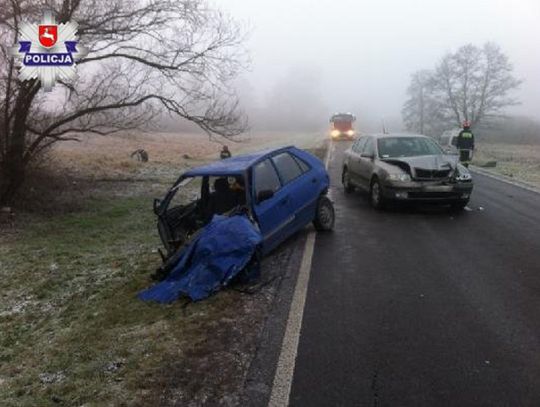 Włodawa: Wyprzedzał w gęstej mgle