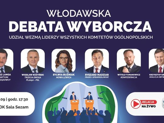 Włodawska debata wyborcza z liderami komitetów już dziś