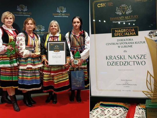Krasnostawskie KRASKI z Nagrodą Specjalną na prestiżowej gali „Diamenty Kultury Województwa Lubelskiego”
