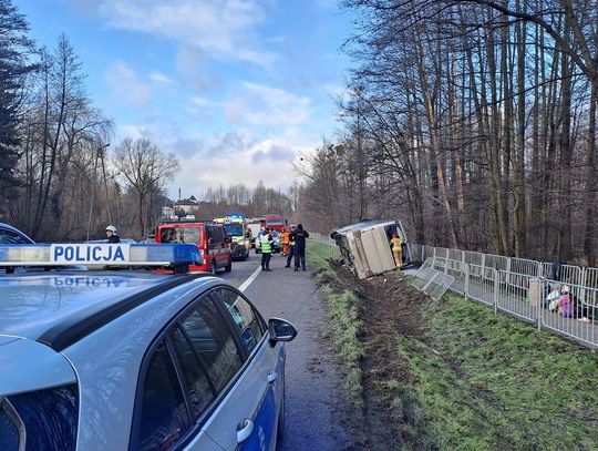 Wypadek autokaru w Fajsławicach. Ranna została 14-latka