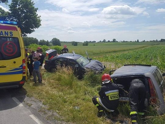 Wypadek na trasie Chełm - Hrubieszów (22.06.2017)