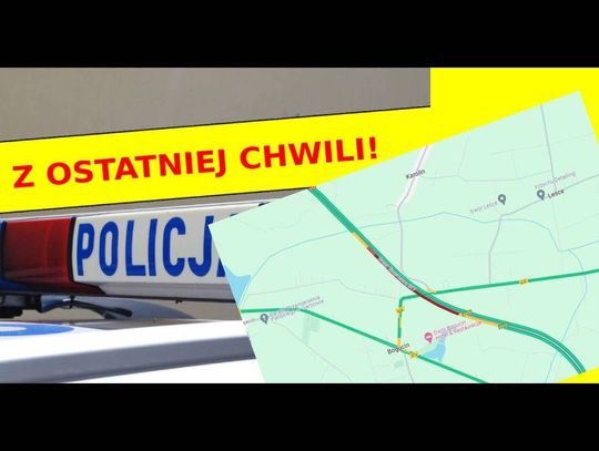 Z OSTATNIEJ CHWILI! Wypadek na trasie Warszawa - Chełm