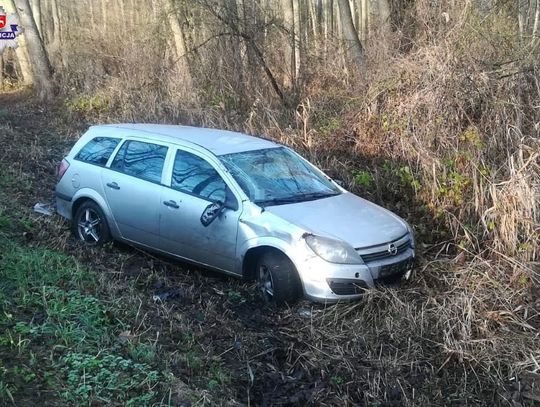 Z promilami skończył w rowie