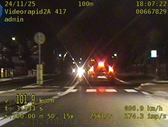 Za nadmierną prędkość zabrali mu auto i dokumenty