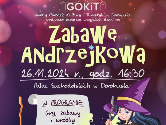 Zabawa andrzejkowa dla dzieci w Dorohusku