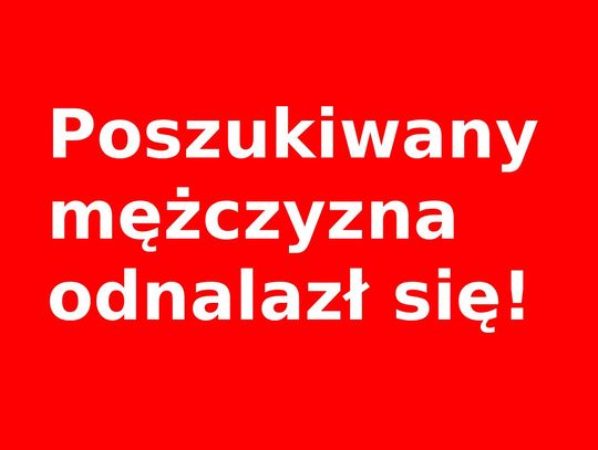 Poszukiwany 43-letni mężczyzna z Krasnegostawu odnalazł się
