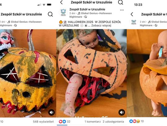 Zdjęcia z konkursu halloweenowego w urszulinie
