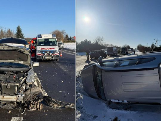 Zderzenie dwóch aut w Kolonii Izbica.