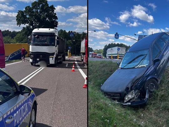 Zderzenie ciężarówki z osobówką w Fajsławicach! Jedna osoba w szpitalu